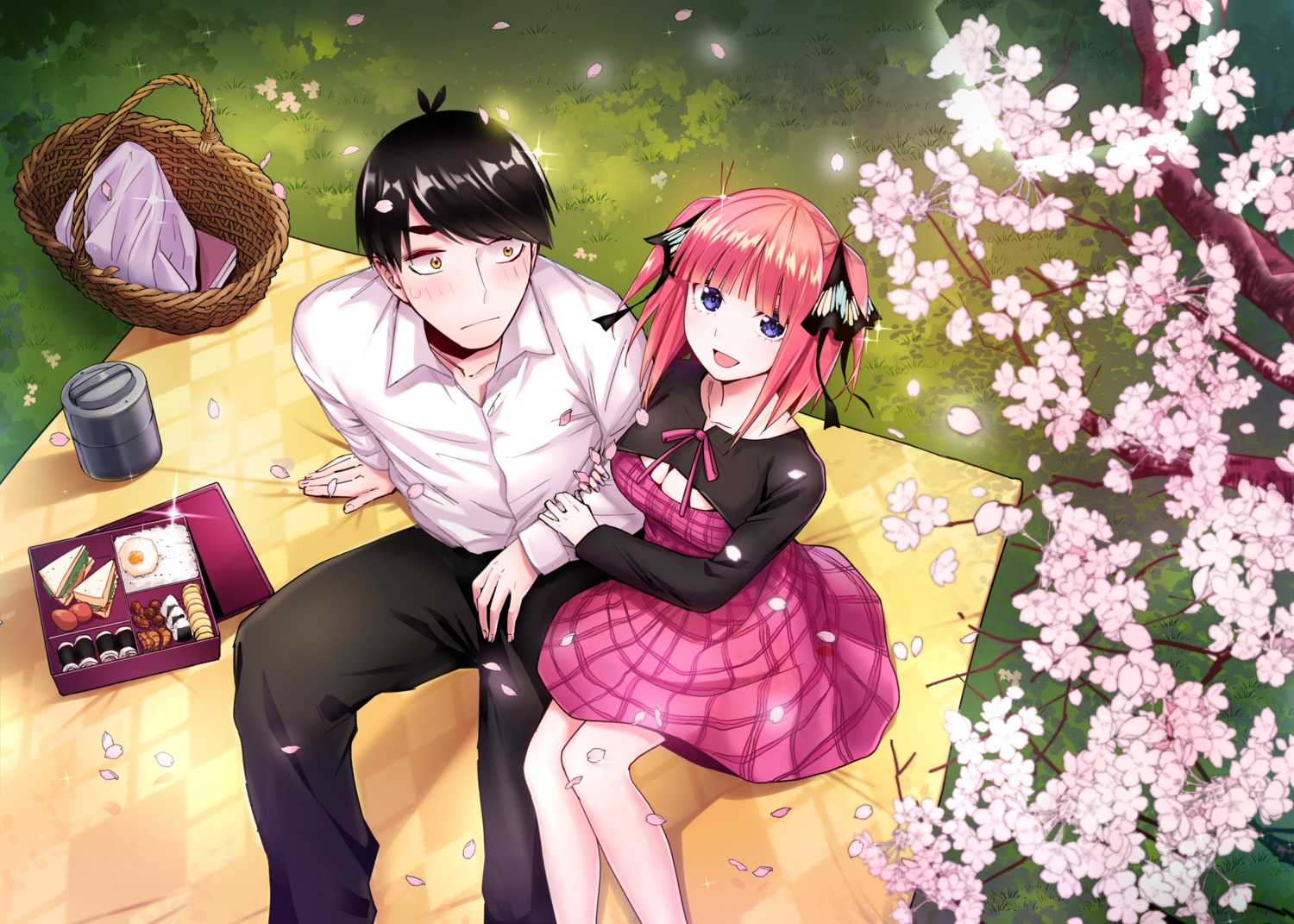 kosmos beta 5toubun no hanayome nakano nino uesugi fuutarou cleavage